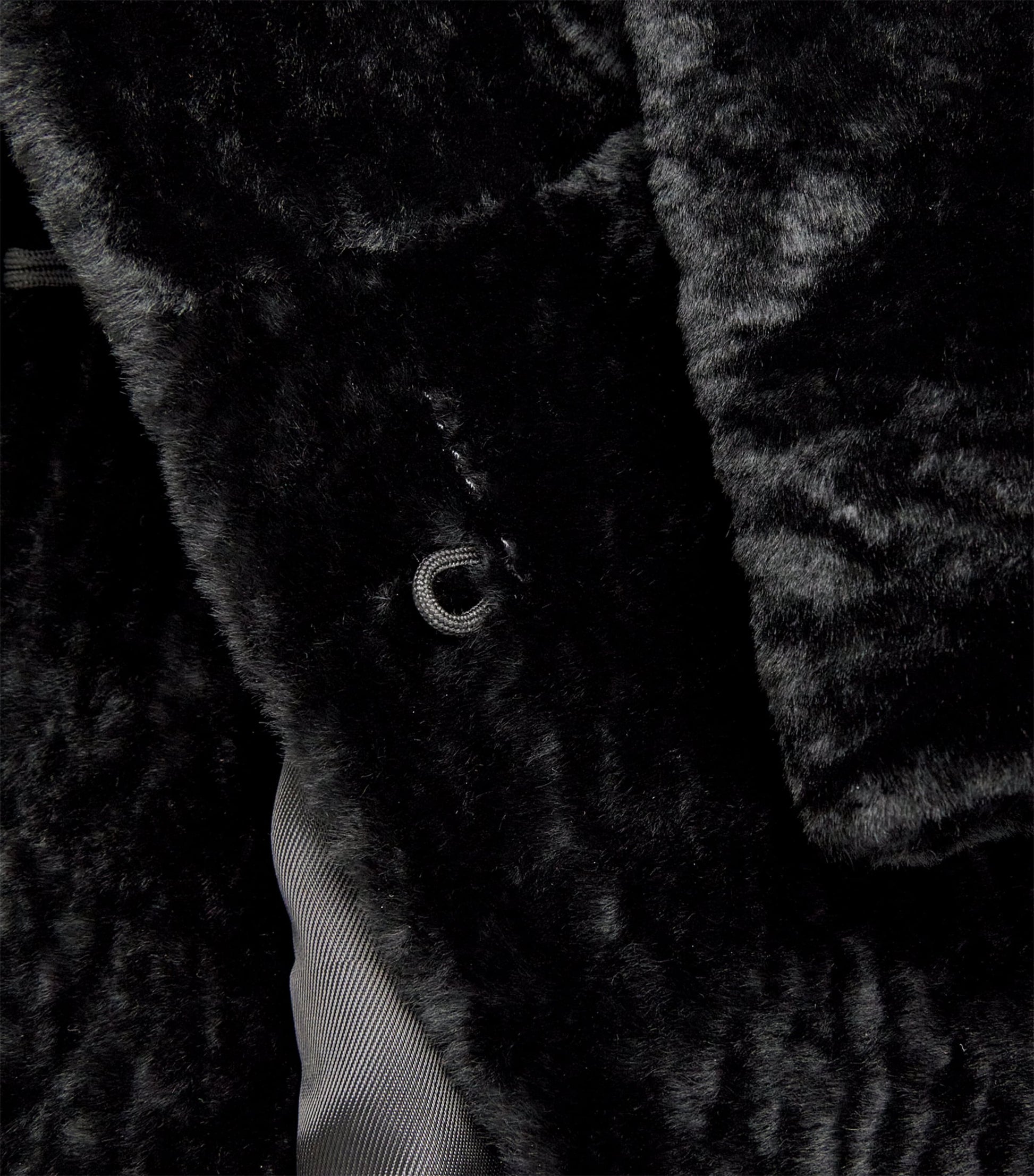 Black Sheepskin Shearling Ora Coat