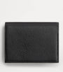 Valentino Garavani Black Leather French Flap Wallet