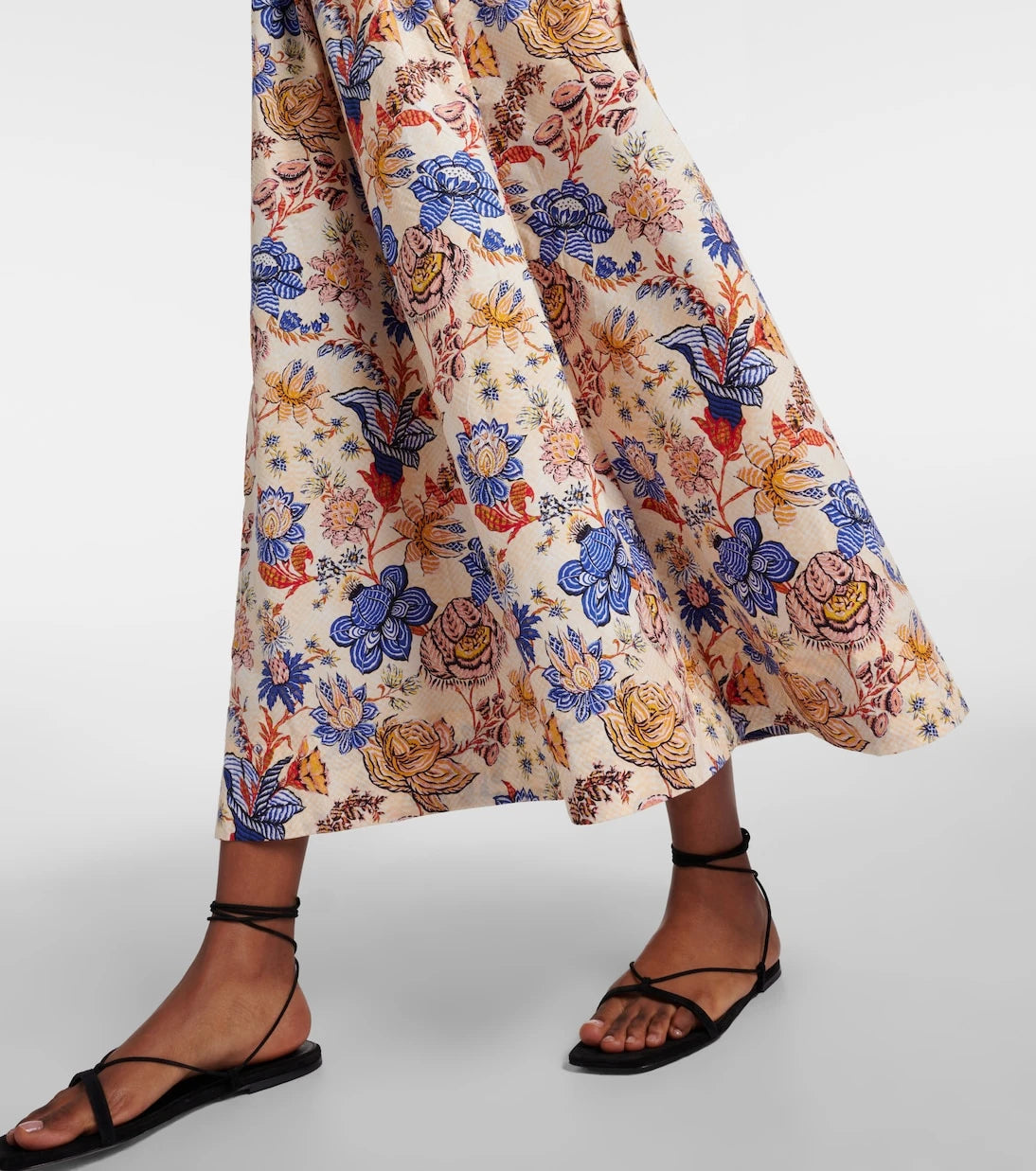 Ulla Johnson - Francesca floral cotton poplin midi dress