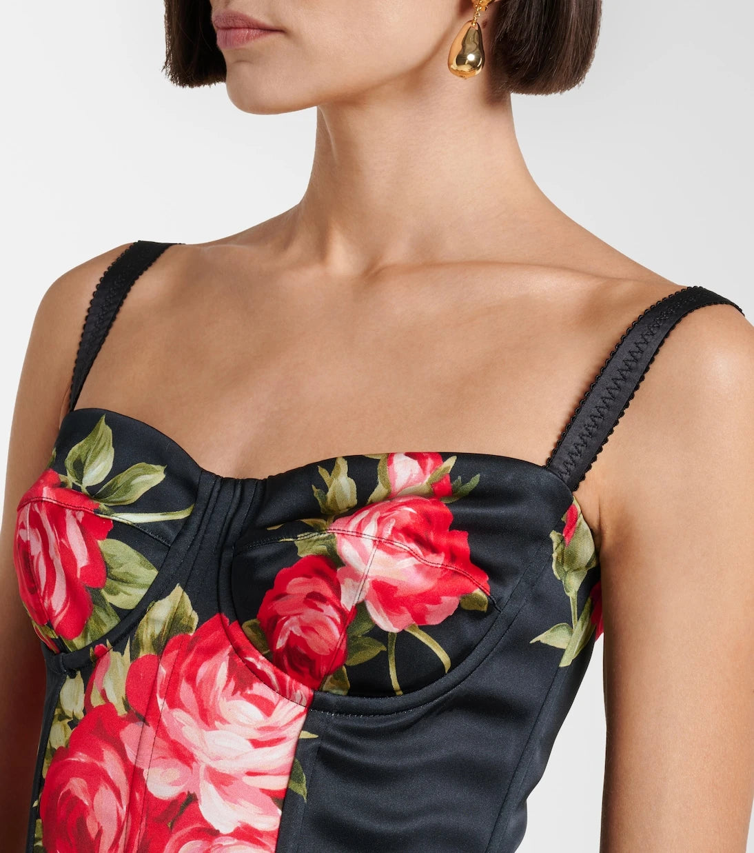 Dolce&Gabbana - فستان قصير بنقشة الزهور