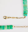 Yellow Gold and Emerald Thunderbird Beaded Necklace