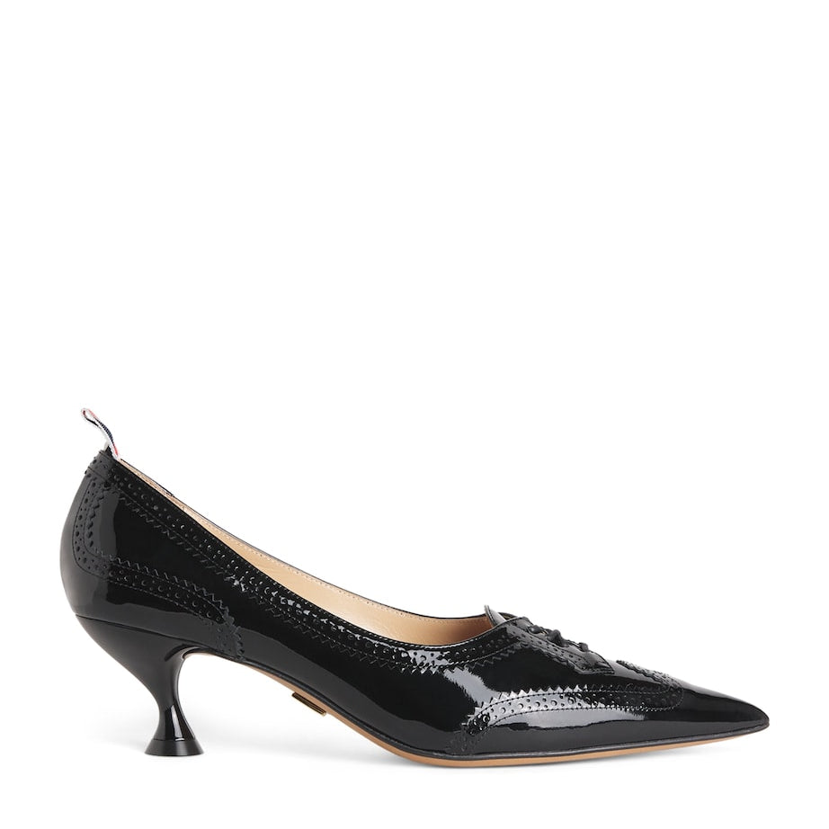Patent Leather Wingtip Pumps 50