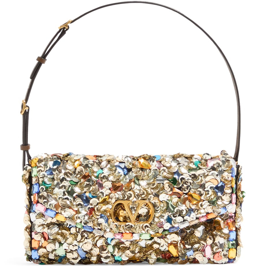 Small Embellished DeVain Shoulder Bag