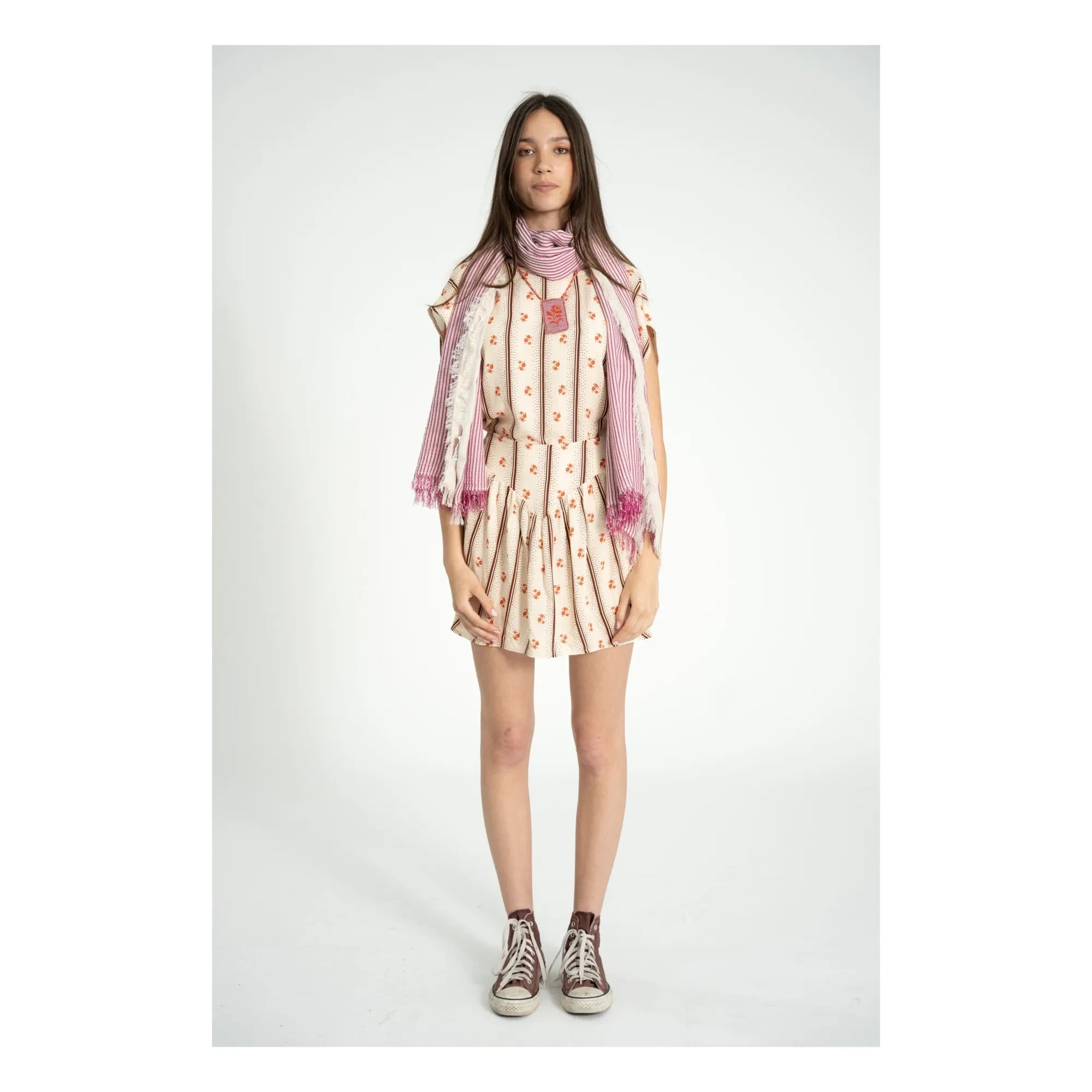 Sisters Department - Floral skirt | Ecru