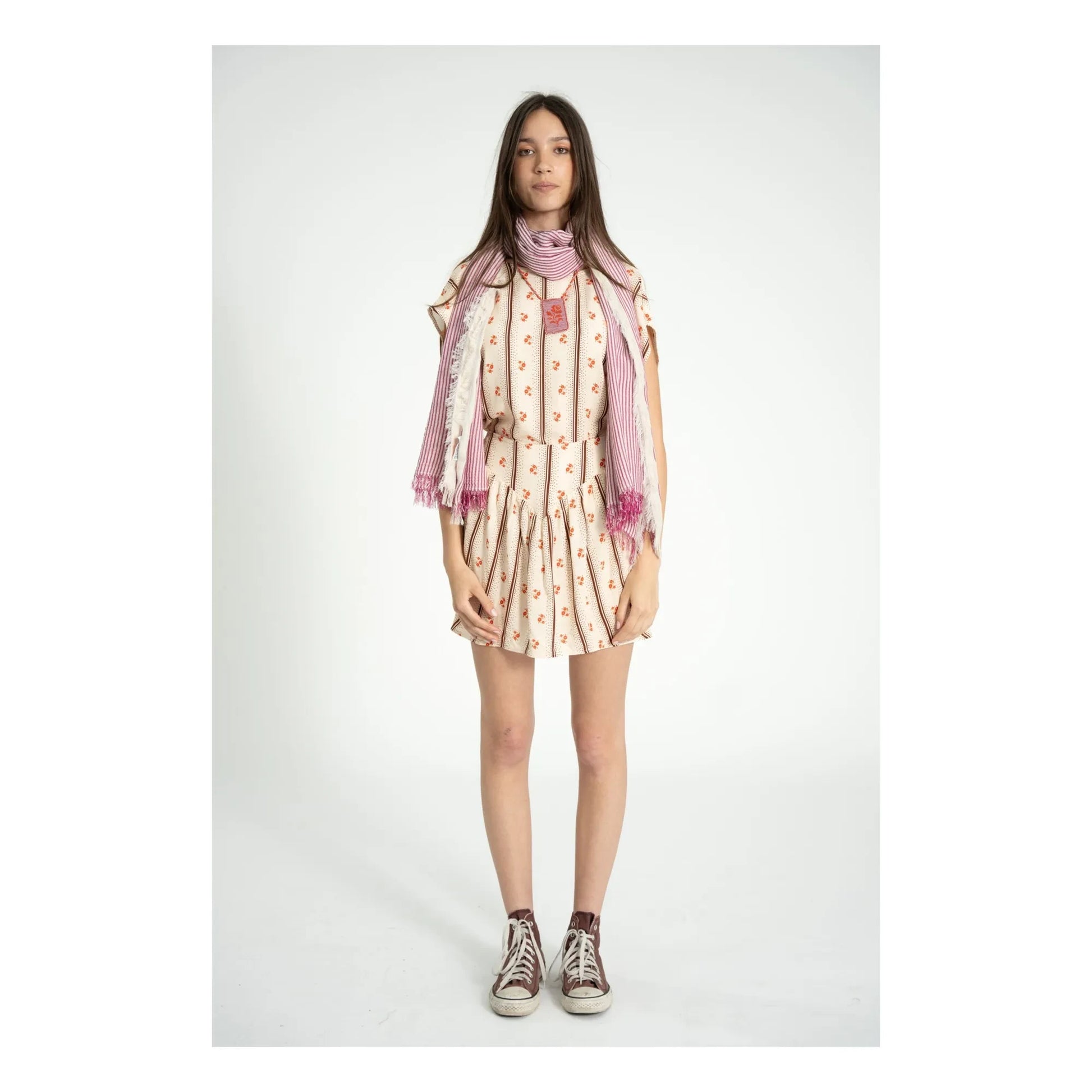 Sisters Department - Floral skirt | Ecru