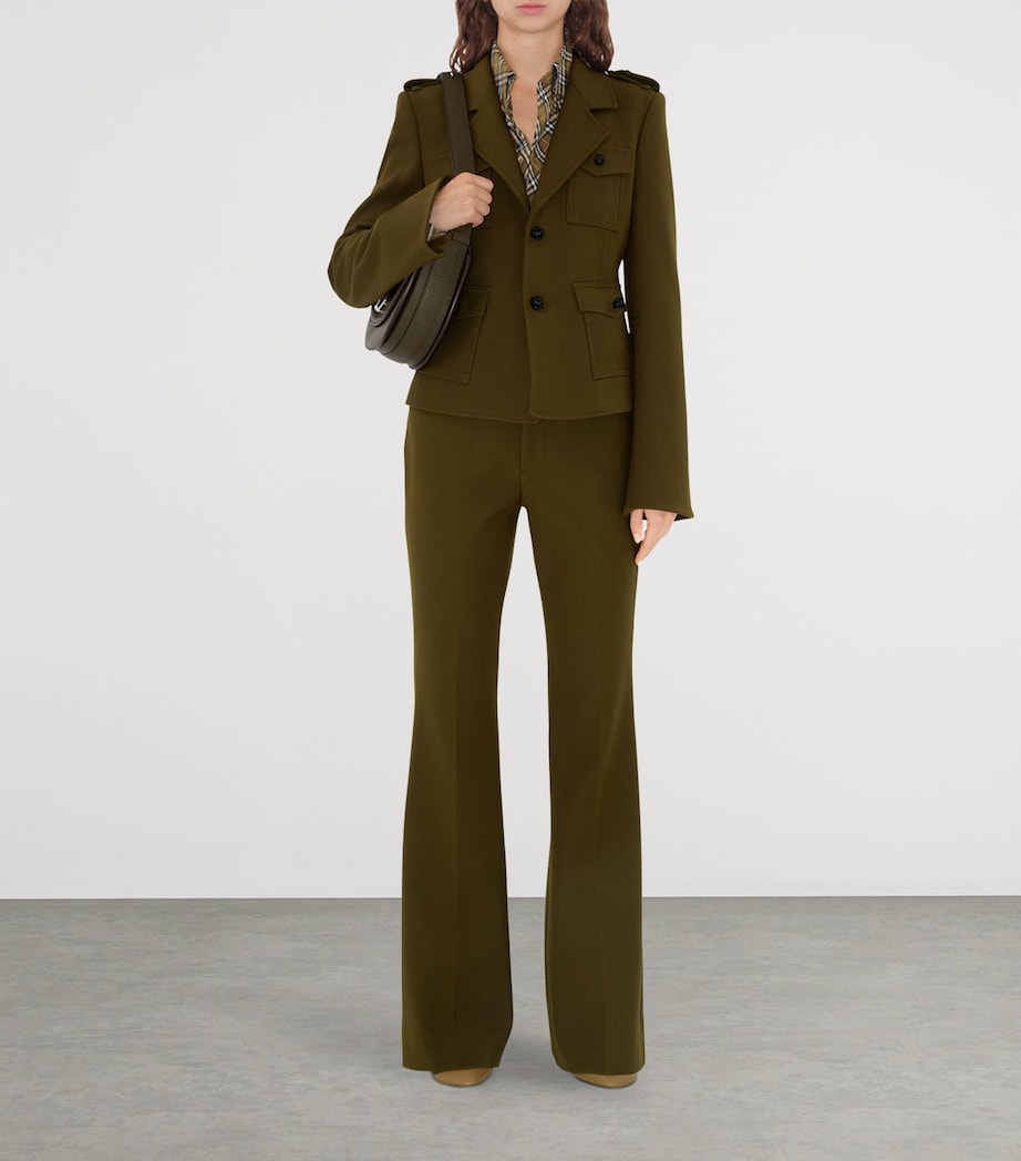 Burberry Brown Twill Tailored Jacket