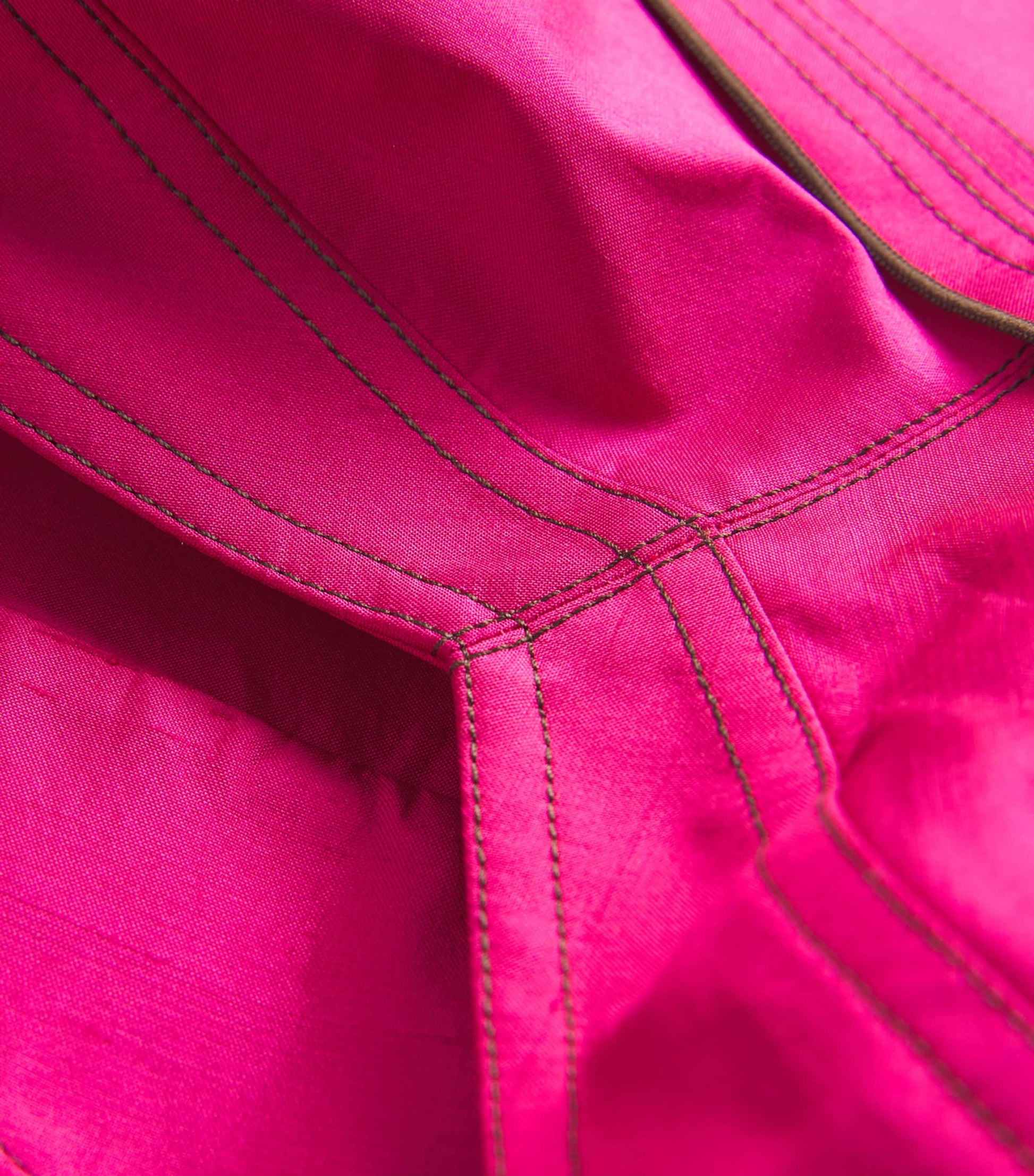 Tory Burch Pink Silk Dupioni Bra Top