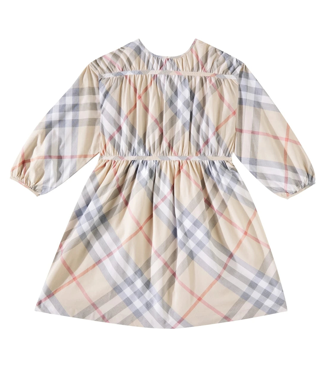 Burberry Kids - فستان من القطن بنقشة كاروهات بربري