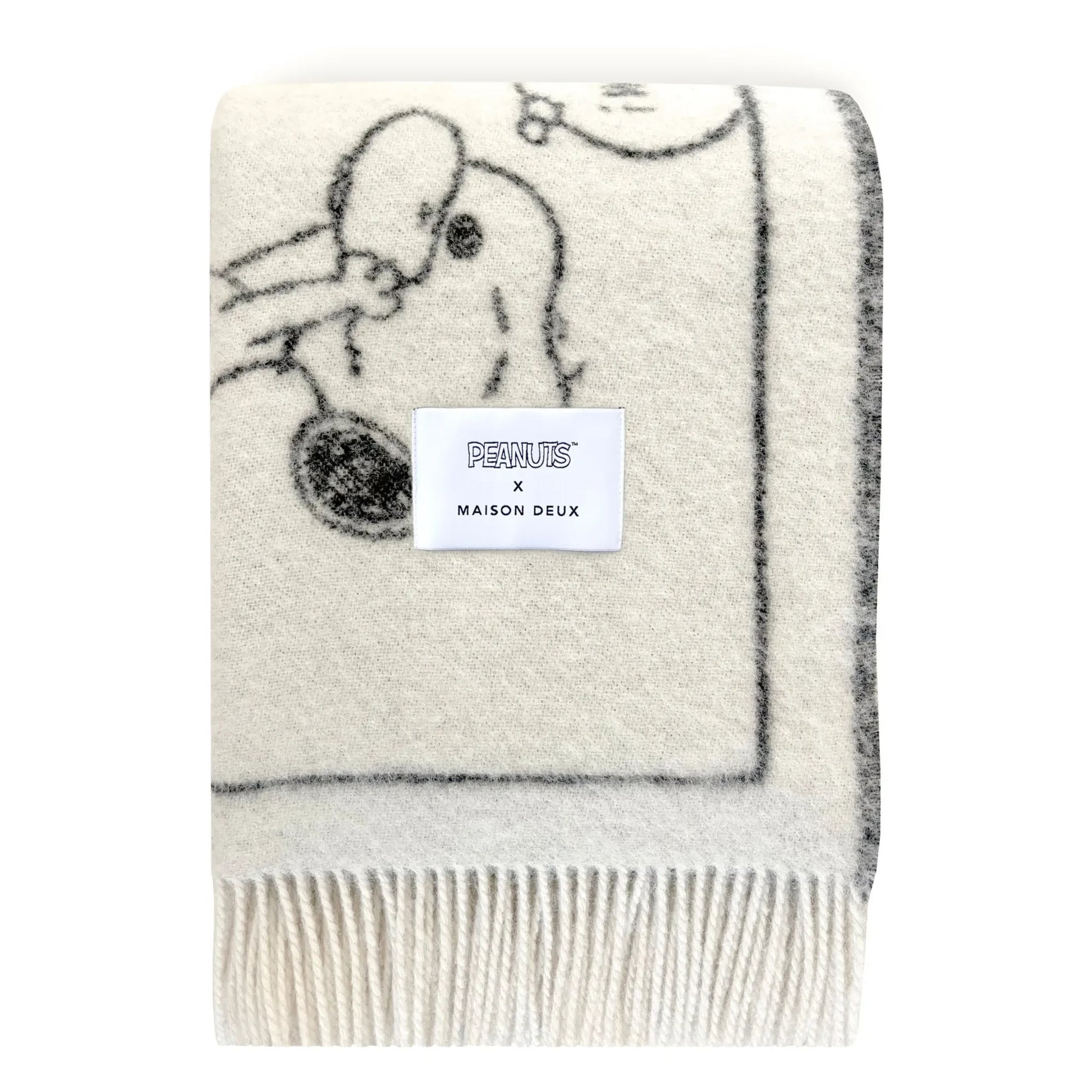Maison Deux - Peanuts Throw | Black