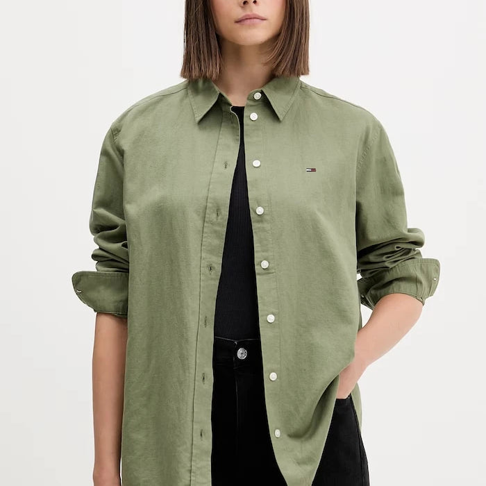 Tommy Jeans Риза дамска с лен
