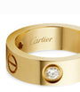 Yellow Gold and Diamond LOVE Ring