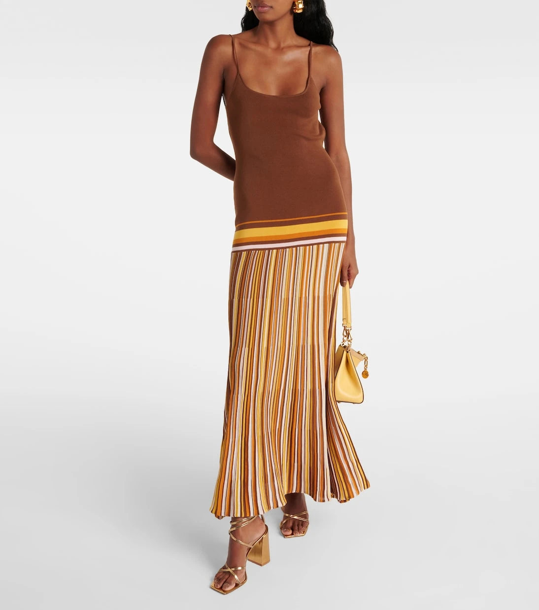 Faithfull - Citara striped cotton-blend maxi dress