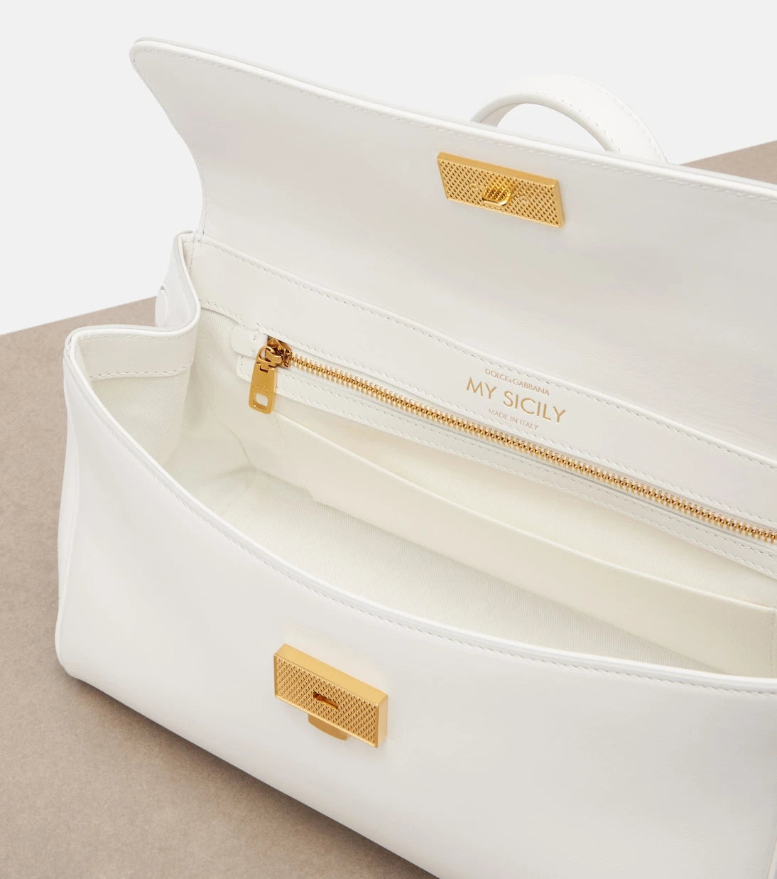 Dolce&Gabbana - Sicily Medium leather top-handle bag