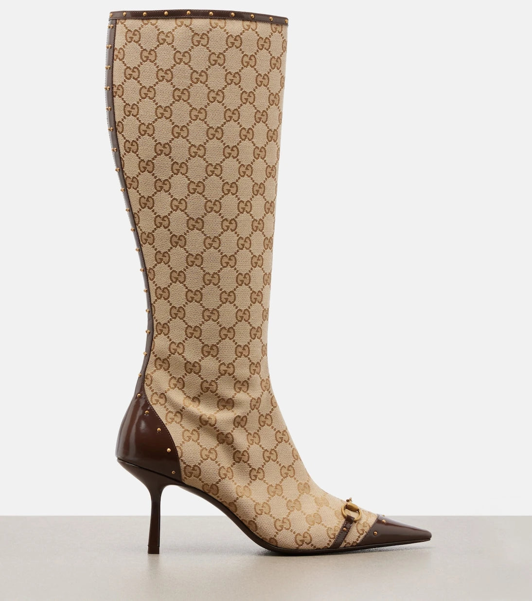 Gucci - Savoy GG canvas knee-high boots