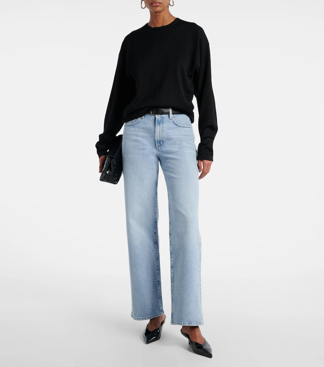 Agolde - Harper high-rise wide-leg jeans