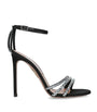 Black Suede Embellished Milagros Sandals 105