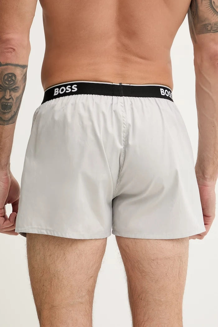 BOSS боксерки мъжки от памук 2P Boxer Shorts EW 2 броя