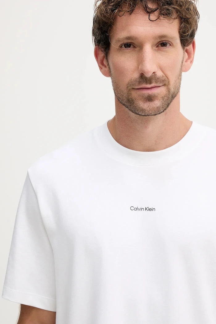 Calvin Klein pamuk ve elastanlı erkek tişörtü
