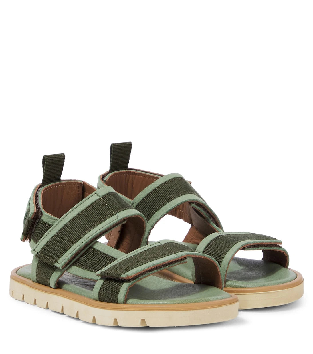 PèPè - Suede-trimmed sandals