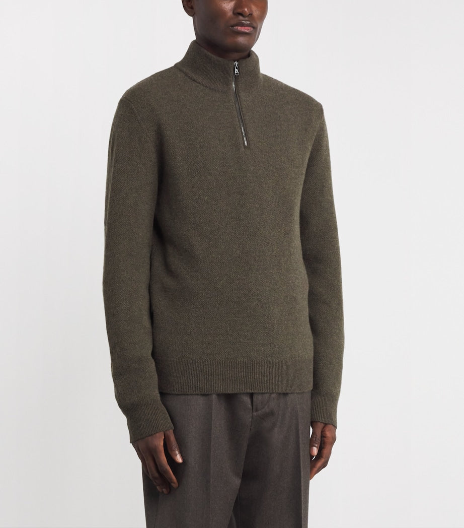 Cashmere Quarter-Zip Sweater