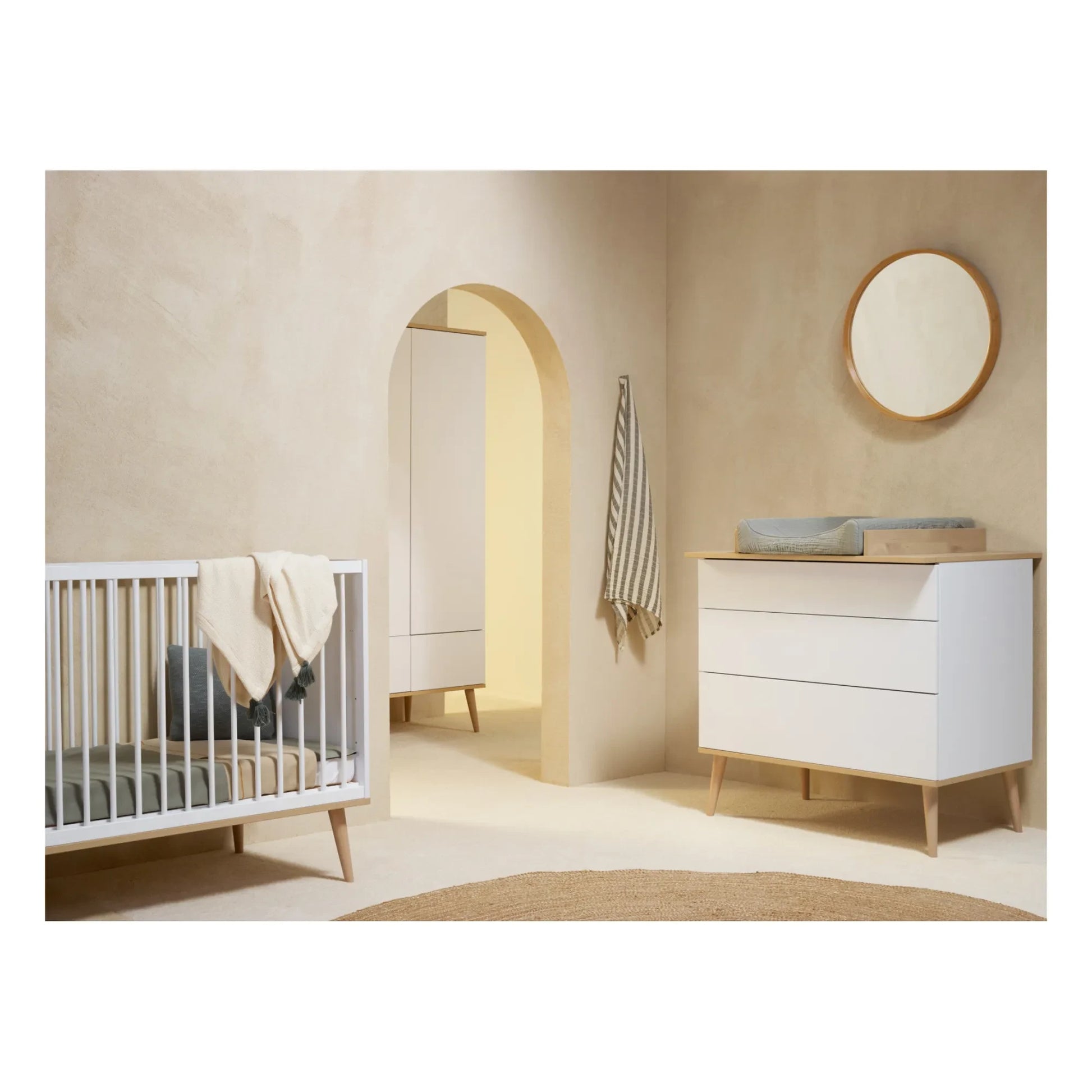 Quax - Flow Oak Chest of Drawers | White