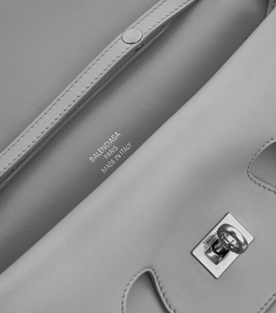 Balenciaga Black Small Calfskin Bel Air Clutch Bag