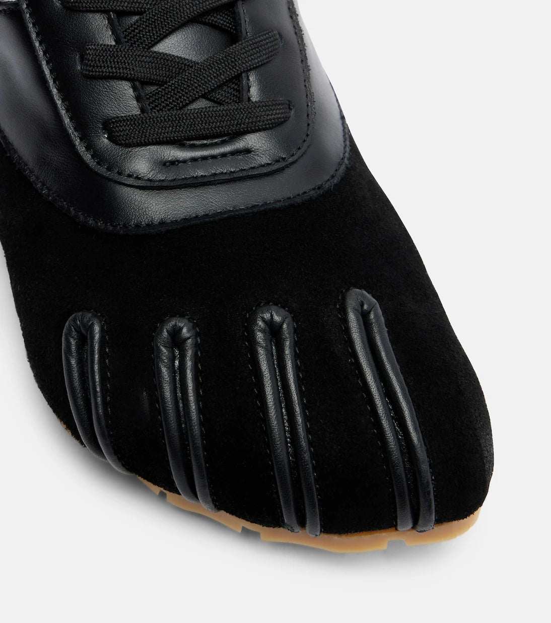 Coperni - Leather-trimmed suede sneakers