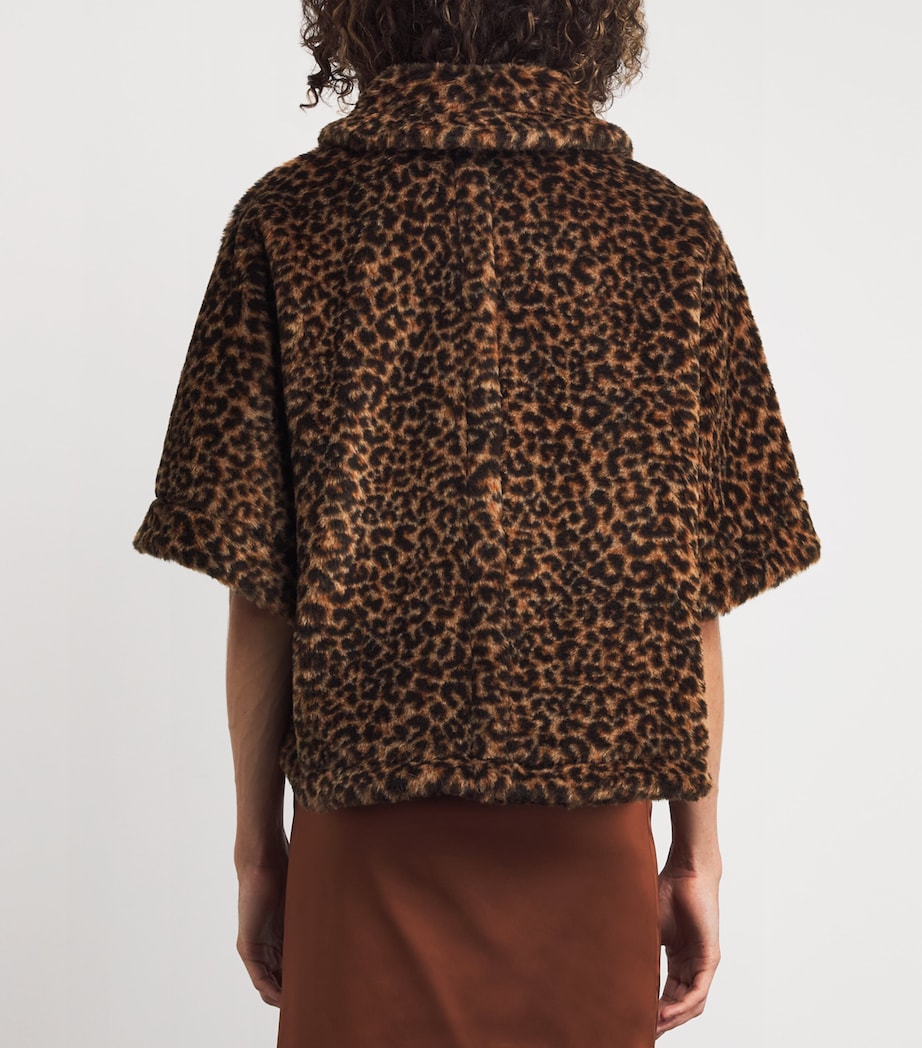 Beige Alpaca-Wool-Silk Cape Bolero