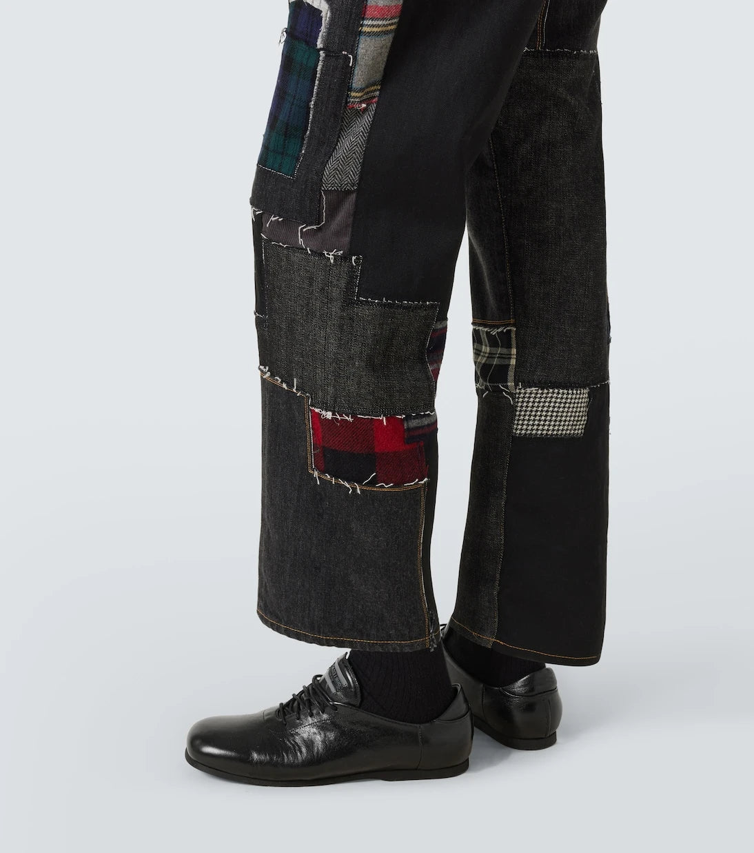 Junya Watanabe - x Levi's® patchwork wide-leg jeans