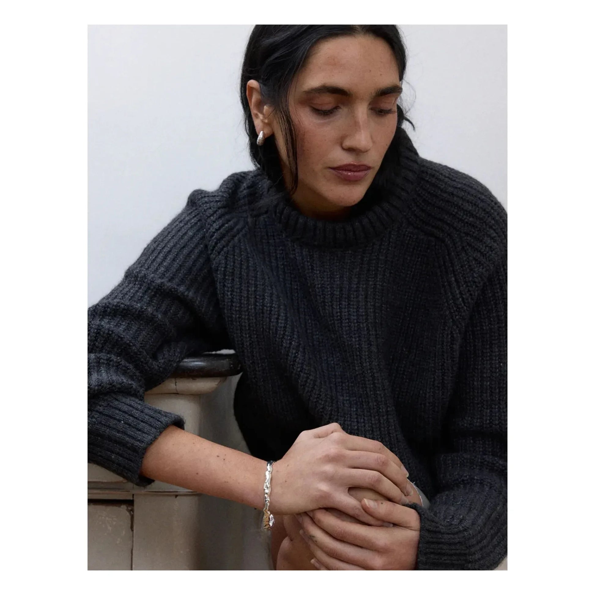 Louise Damas - Créoles La Craquelée | Silver