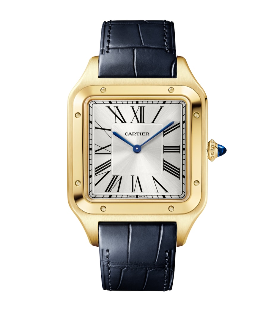 Extra Large Yellow Gold Santos-Dumont Watch 46.6mm