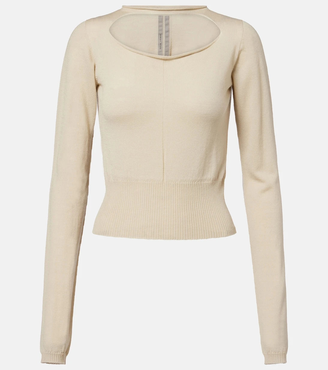 Rick Owens - Cutout virgin wool top