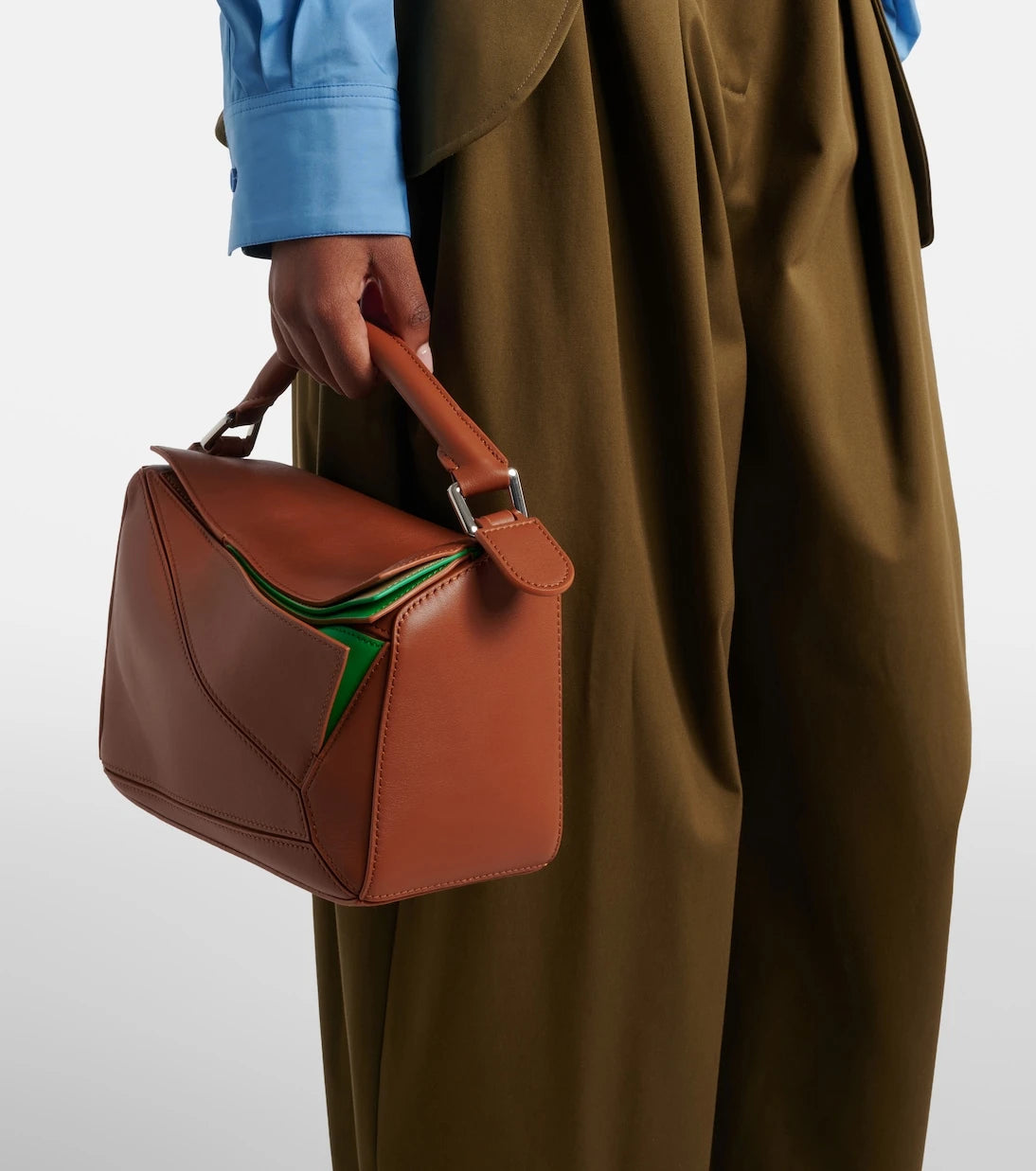 Loewe - Puzzle Small layered top-handle bag