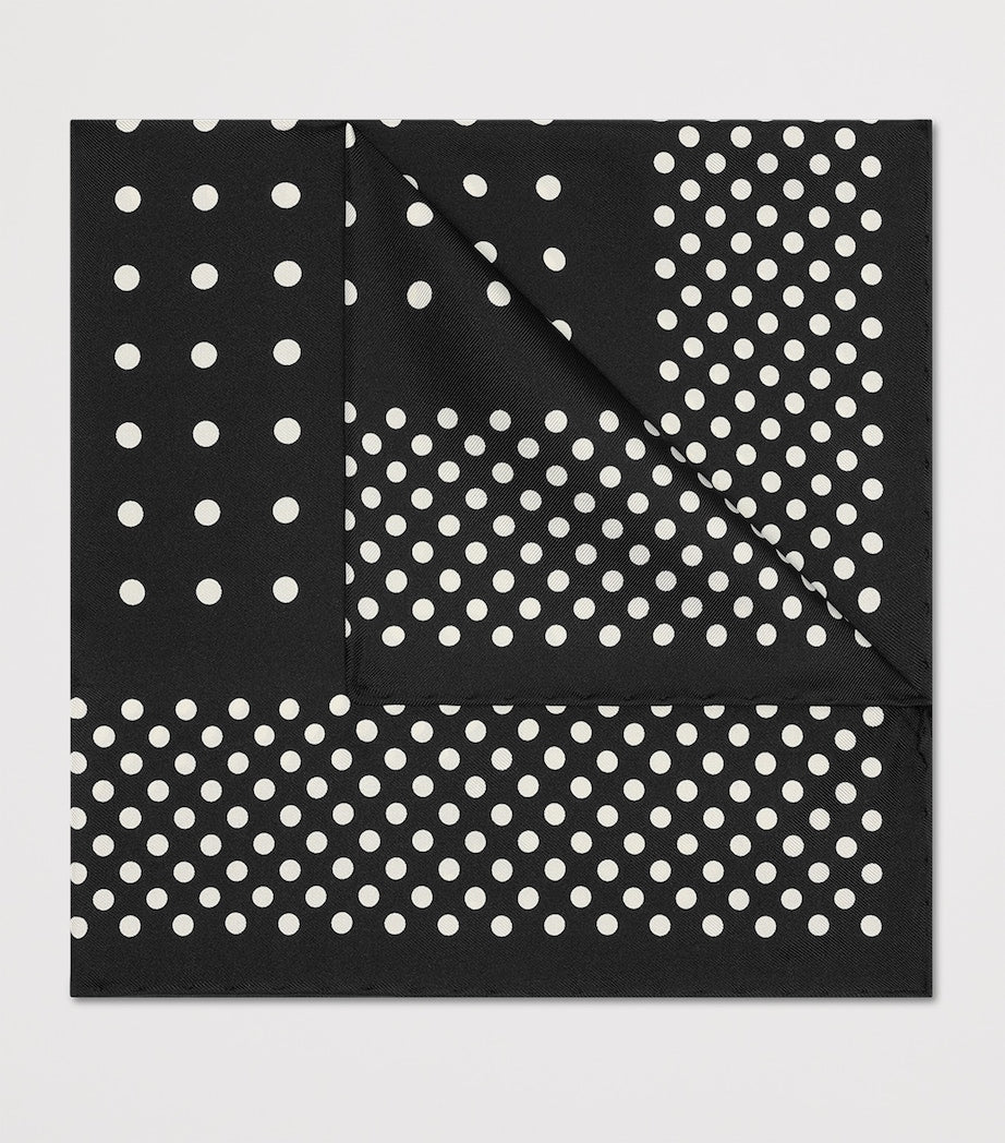 Silk Polka-Dot Pocket Square
