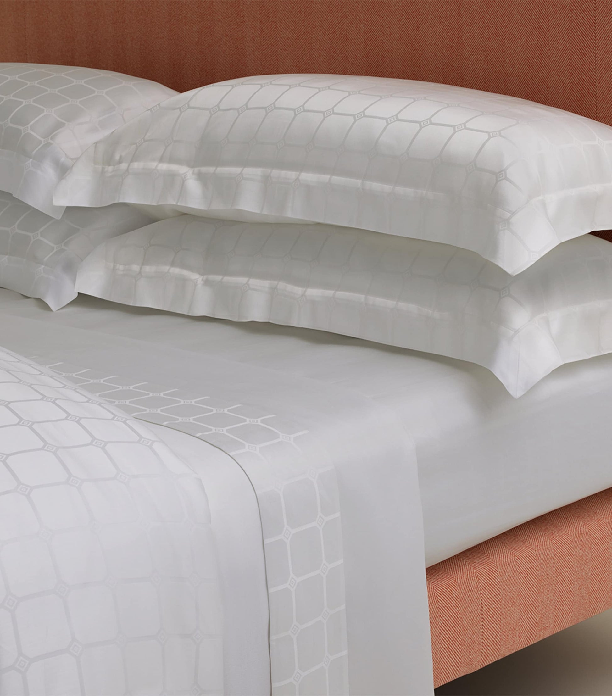 The Trellis King Jacquard Duvet Cover Set (230cm x 220cm)