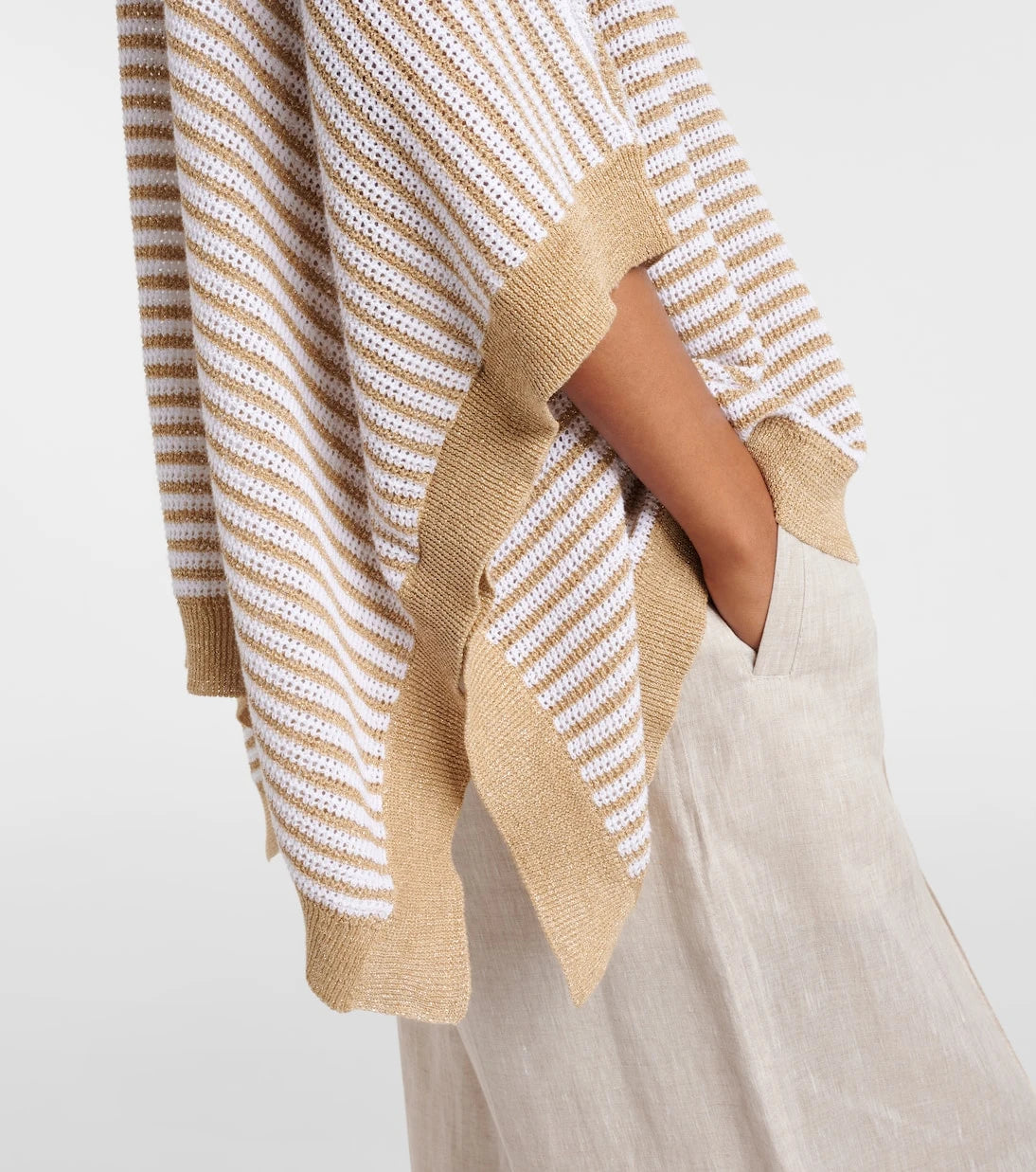 Brunello Cucinelli - Knitted striped top