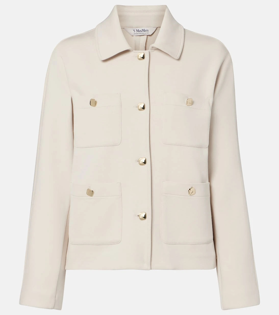 'S Max Mara - جاكيت أرمونيوسو من جيرسيه مخلوط بالقطن