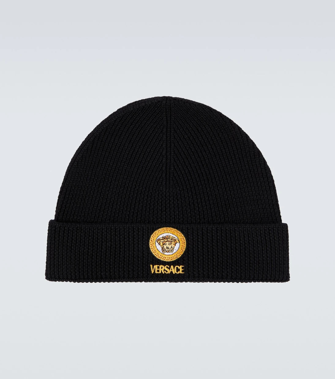 Versace - Medusa embroidered wool beanie