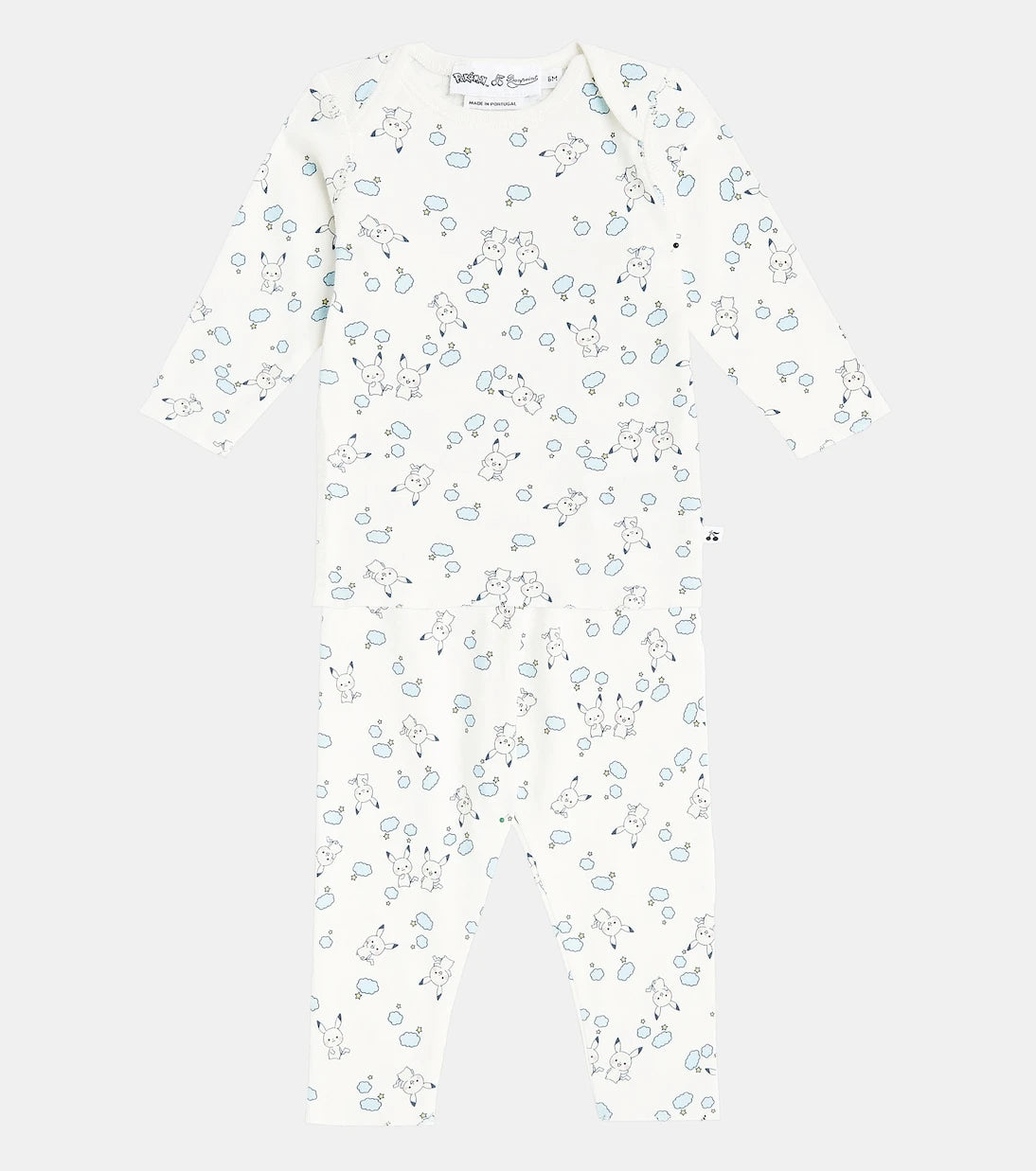 Bonpoint - x Pokémon Baby Timi printed cotton onesie