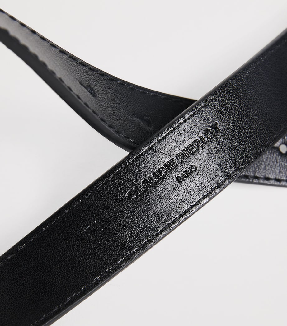 Claudie Pierlot Black Leather Belt