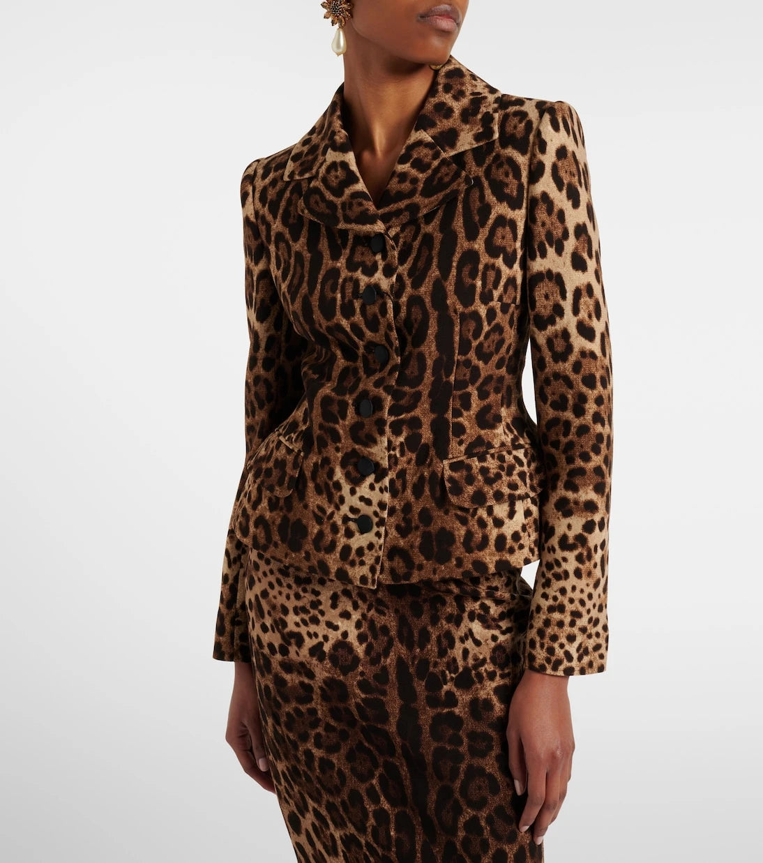 Dolce&Gabbana - Leopard-print wool crêpe jacket