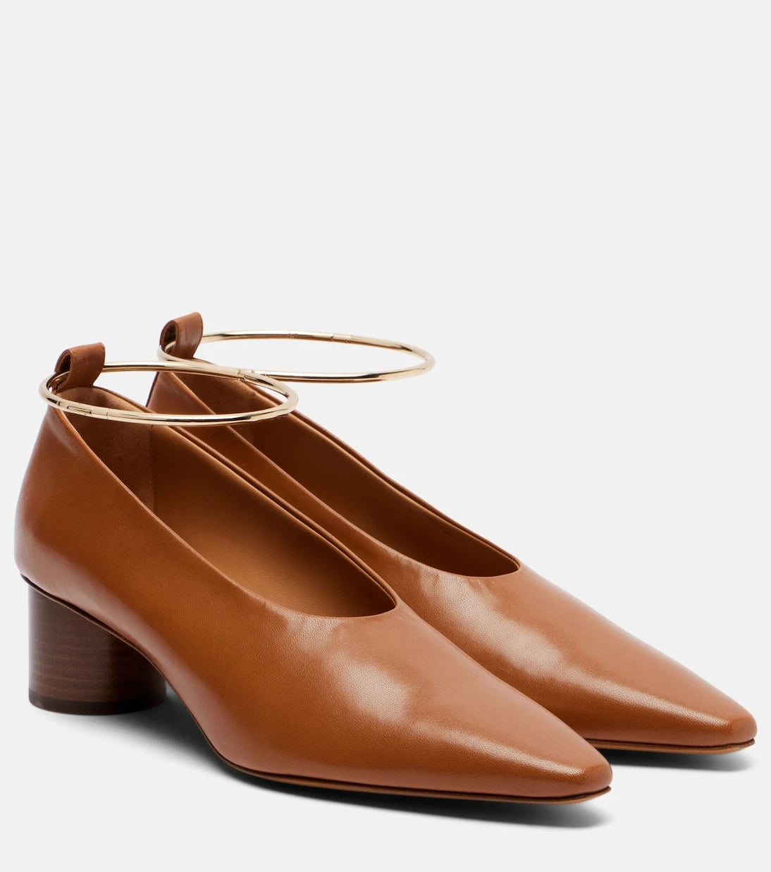 Jil Sander - Ring leather pumps