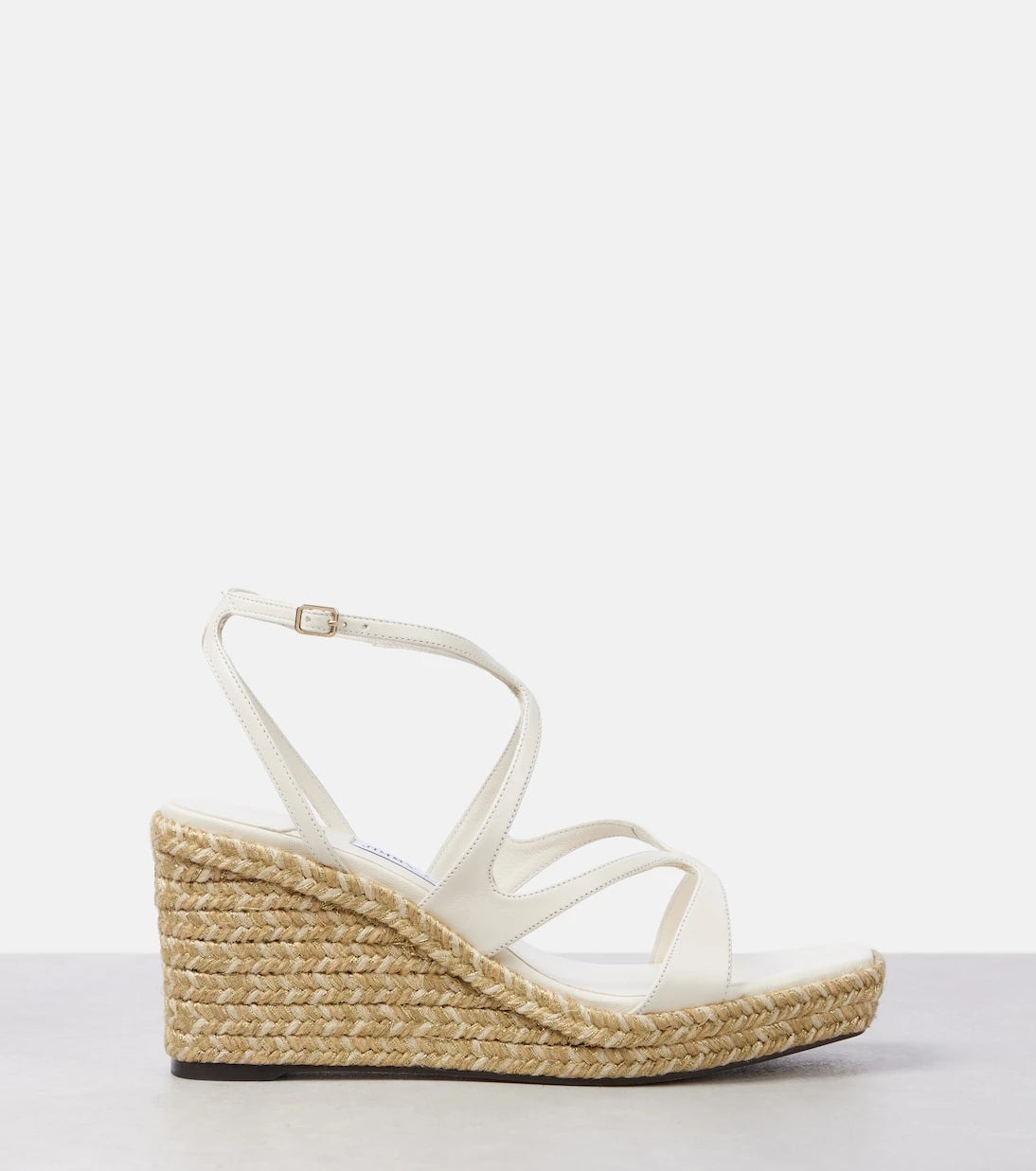 Jimmy Choo - حذاء إسبادريل أيمي 85 الوتدي من الجلد