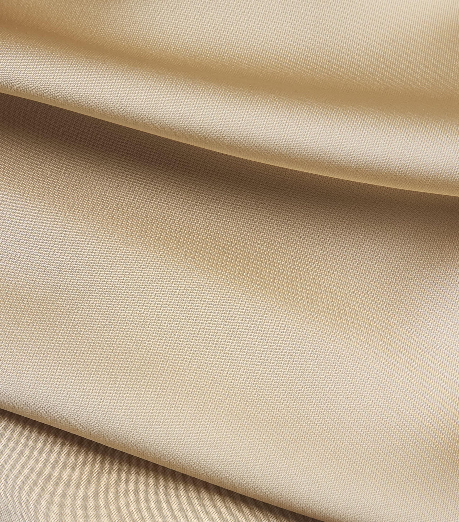 MAX&Co. Beige Satin Midi Dress