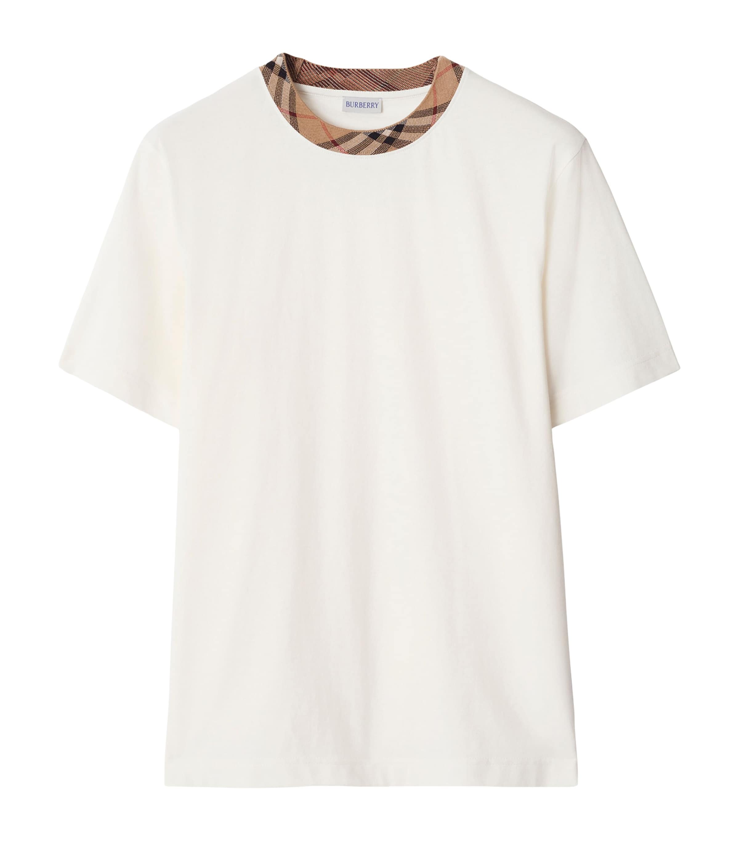 Burberry Check-Trim T-Shirt
