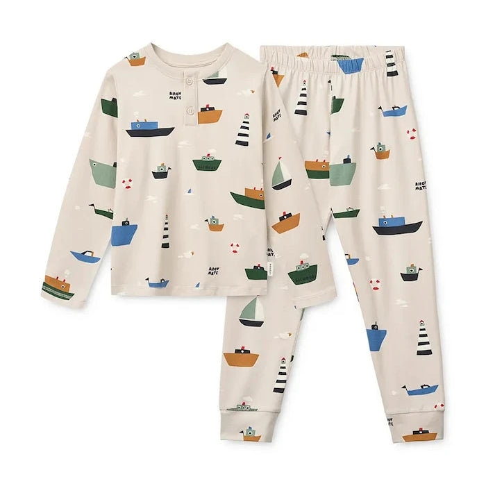 Детска пижама Liewood Wilhelm Printed Pyjamas Set