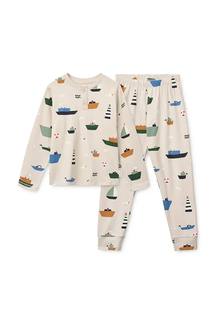 Детска пижама Liewood Wilhelm Printed Pyjamas Set