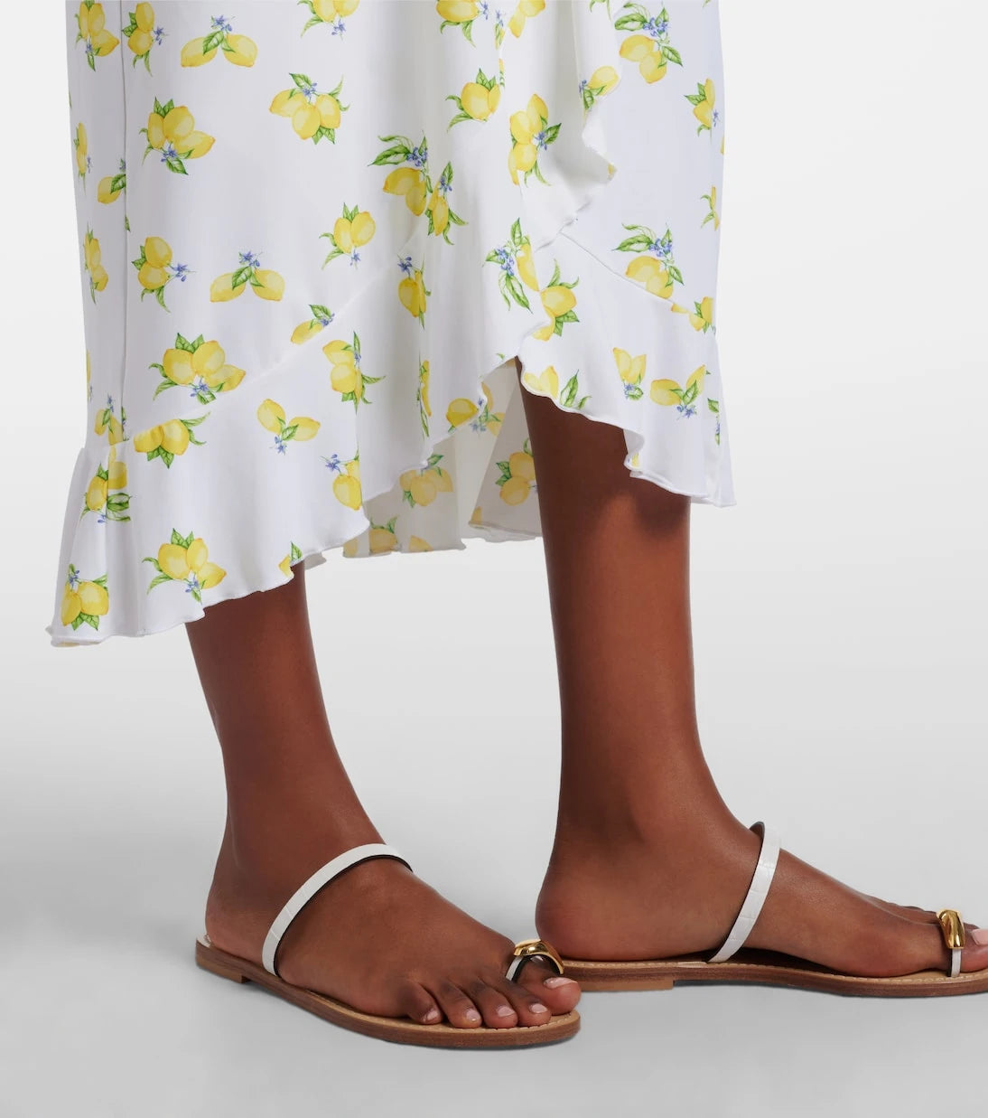 Melissa Odabash - Printed ruffled wrap skirt