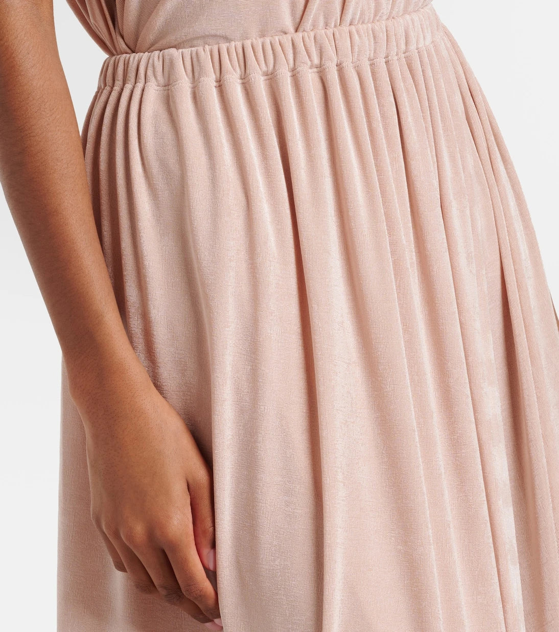 Xu Zhi - Asymmetric draped midi skirt