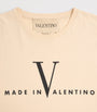 Valentino Garavani Cotton Made in Valentino Logo T-Shirt
